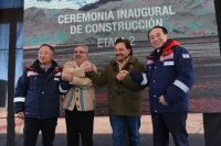 Gustavo Sáenz y Raúl Jalil inauguraron una nueva planta de litio en el Salar del Hombre Muerto