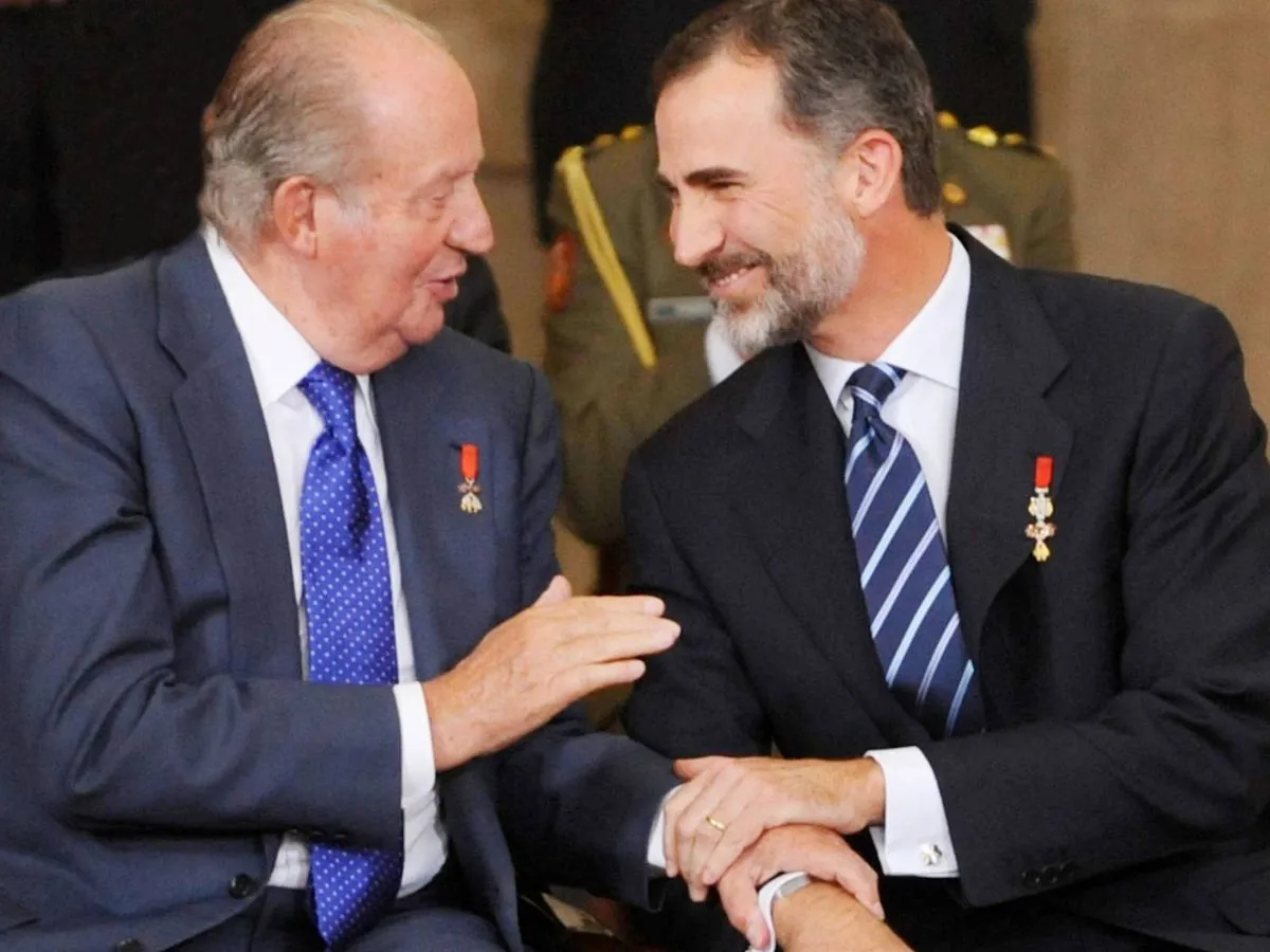 REY FELIPE Y SU PADRE
