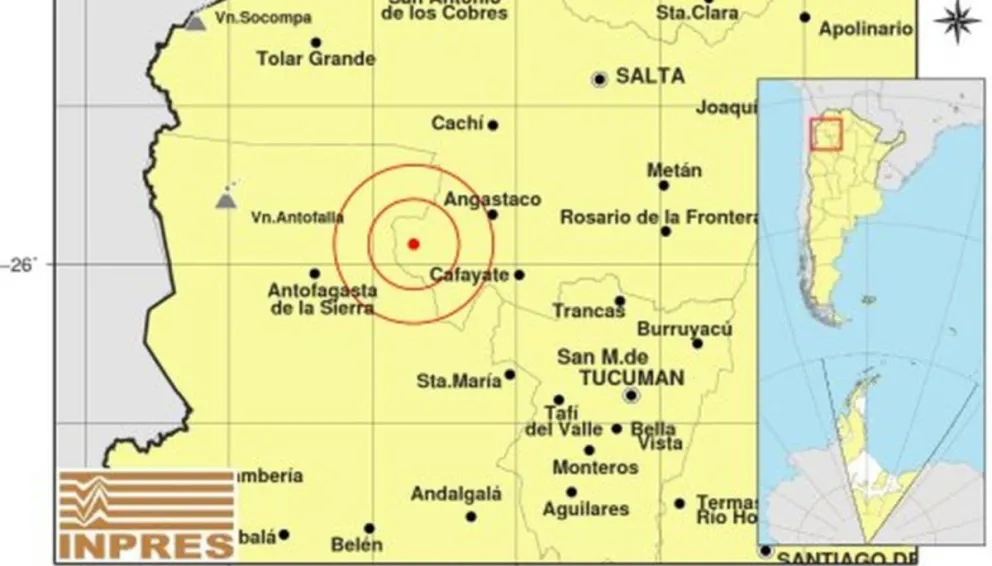 Seis sismos hicieron temblar Salta en menos de 48 horas  