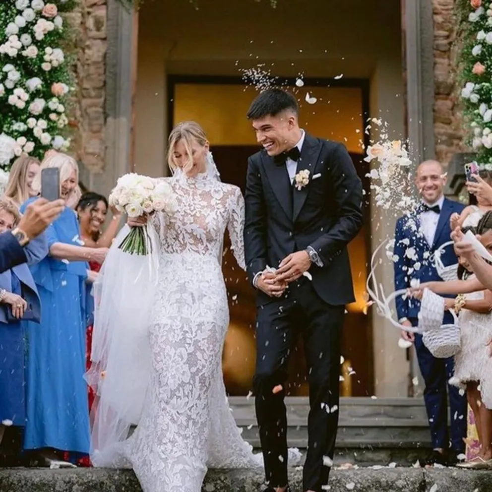 Así fue la increíble boda del Tucu Correa junto a la modelo italiana Chiara Casiraghi