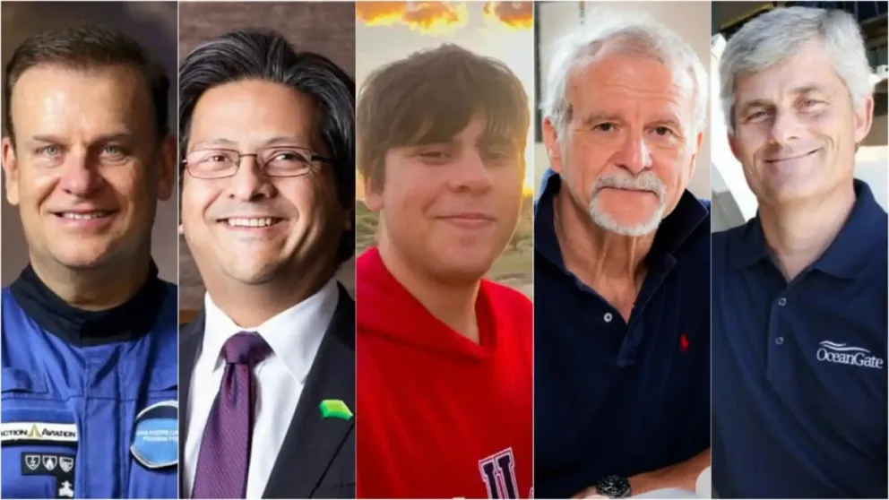 Cómo fueron los últimos minutos con vida de los cinco pasajeros tras la tragedia del sumergible Titan