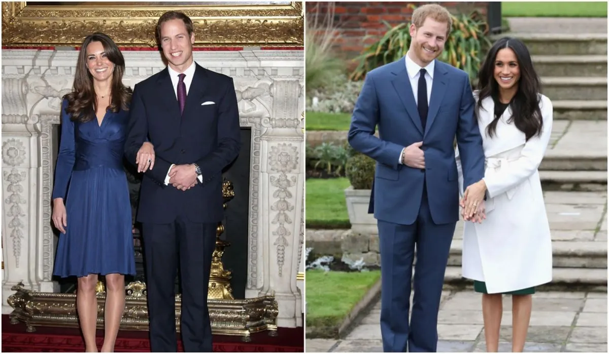 Kate Middleton y Guillermo - Meghan Markle y Harry
