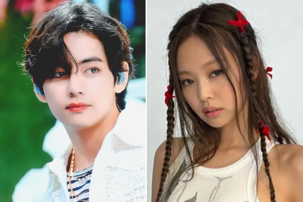 FOTOS: V de BTS y Jennie de BLACKPINK fueron vistos arribar juntos al aeropuerto de Seúl