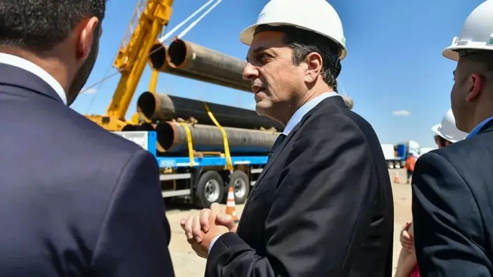 Gasoducto Néstor Kirchner: Sergio Massa agradeció a Alberto Fernández por no ceder a las presiones del FMI