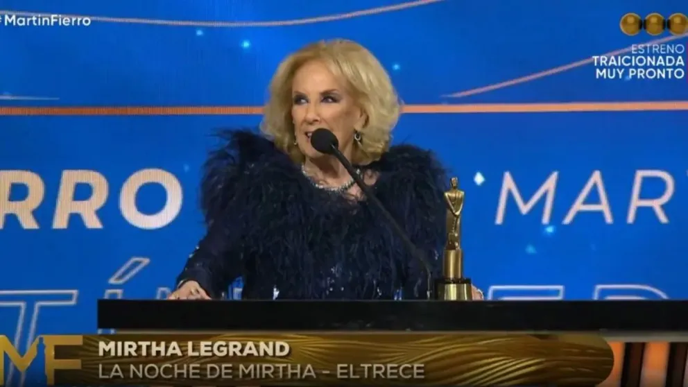 Mirtha Legrand avergonzó a su nieta Ámbar en los Martín Fierro y Juana Viale le puso los puntos: fotos