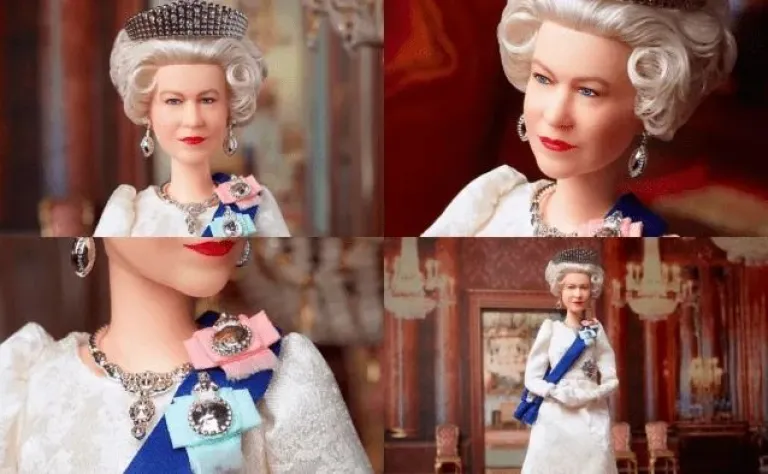 Muñeca Barbie de la Reina Isabel II