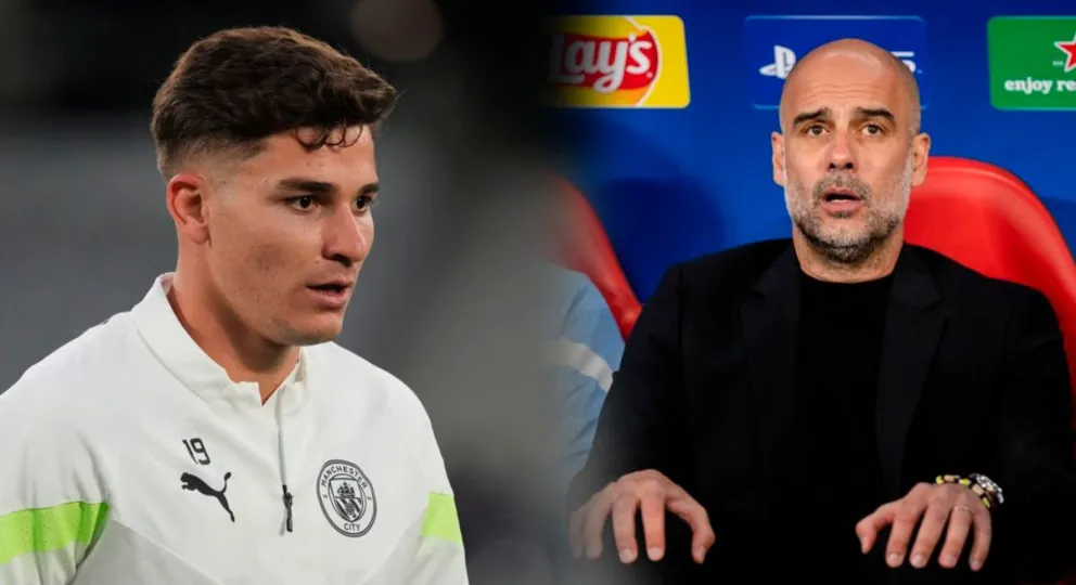 Julián Álvarez y Pep Guardiola consternados: Manchester City cerca de perder una de sus estrellas