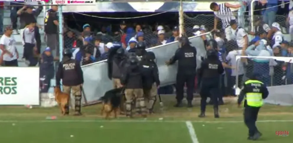 Seguridad confirmó que denunciará por lesiones a  los hinchas violentos de Juventud Antoniana