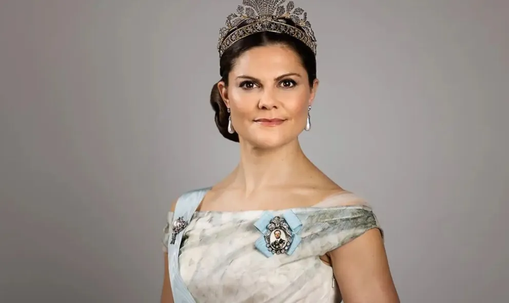 Con este vestido de encaje recibió la princesa Victoria de Suecia sus 46 años