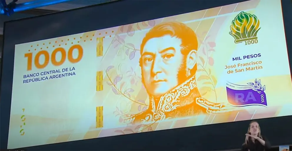 Comenzó a circular el nuevo billete de $1.000: así será su distribución 