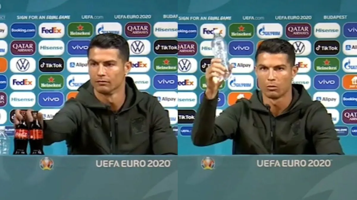 CRISTIANO RONALDO CONTRA COCA COLA