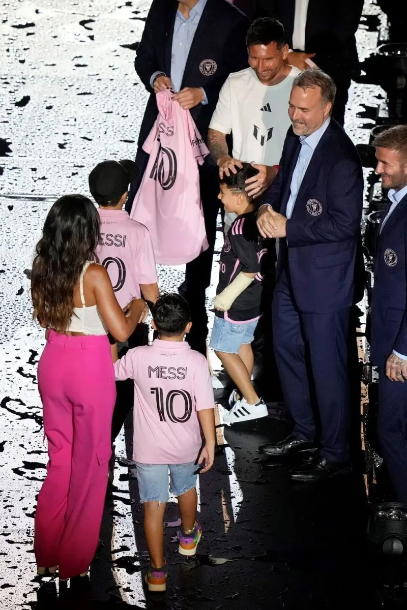 Lionel Messi, Antonela Roccuzzo e hijos