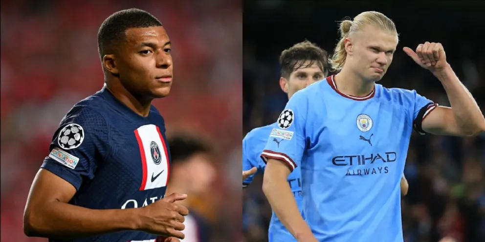 Otra humillación: Haaland destrona a Mbappé y logra ubicarse primero en esta importante lista