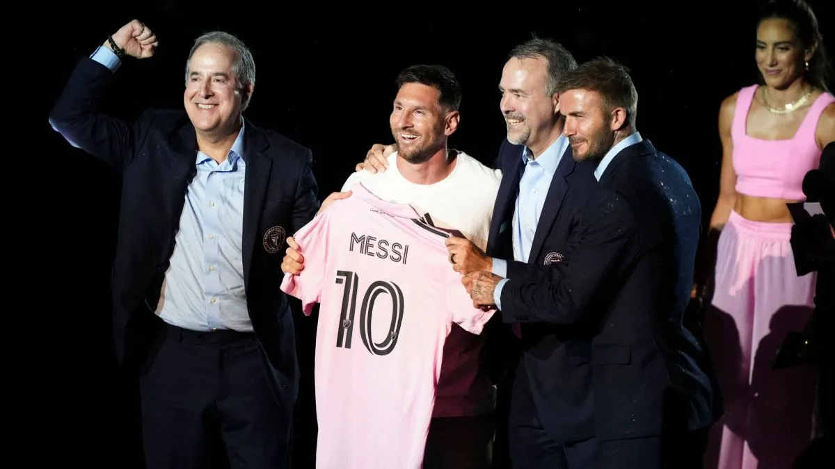 Lionel Messi y David Beckham