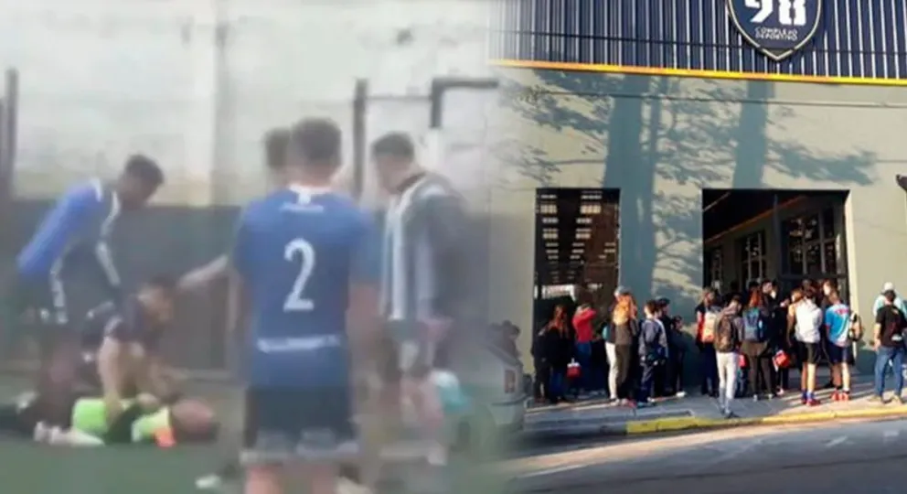 Video: brutal agresión a un árbitro en un partido de fútbol amateur 