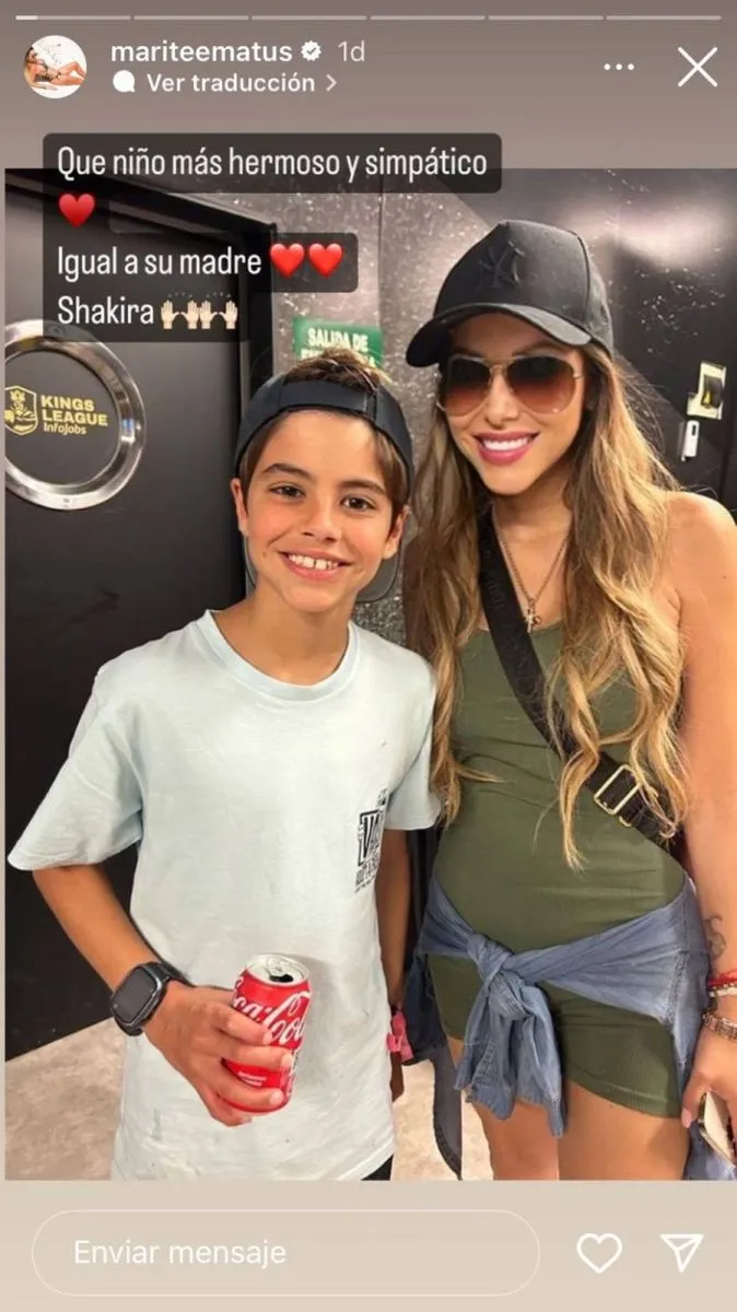 Marté Matus y el hijo de Shakira