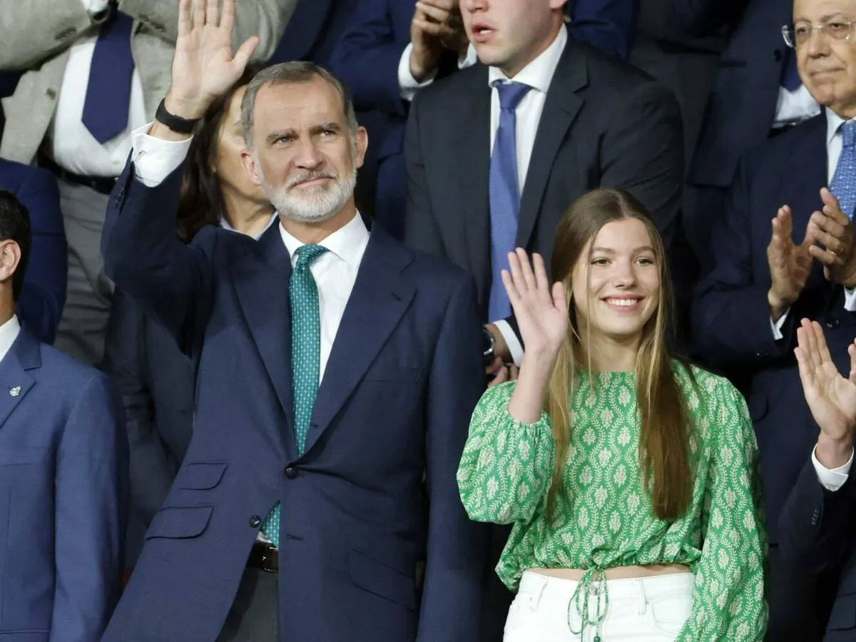 REY FELIPE Y LA INFANTA SOF&Iacute;A