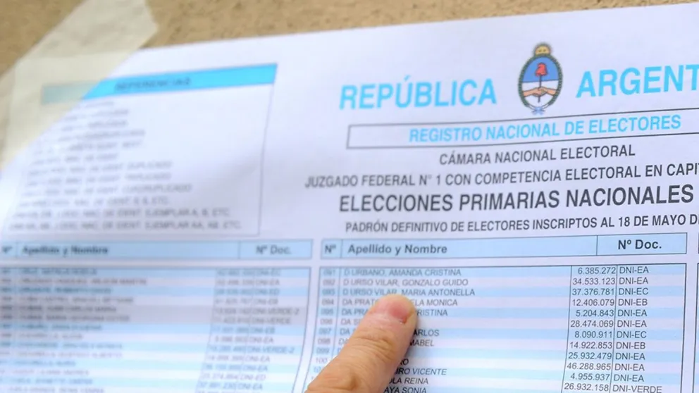 Salta se ubica entre las provincias con mayor cantidad de electores