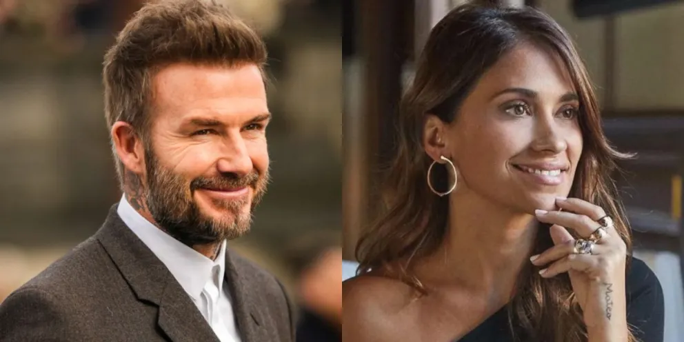 El inesperado acercamiento entre Antonela Roccuzzo y David Beckham en el debut de Lionel Messi