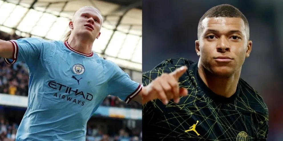 Haaland amenaza a Kylian Mbappé y le provoca gran terror mientras es maltratado por el PSG