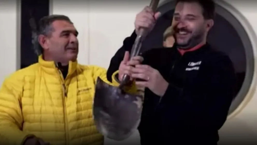 Olmedo: le regaló una pala a Brancatelli
