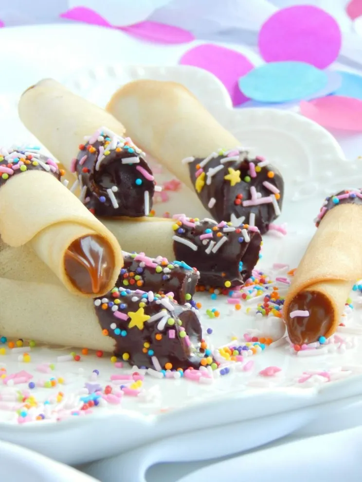 Endulza tu paladar preparando estos ricos y crujientes cubanito de dulce de leche