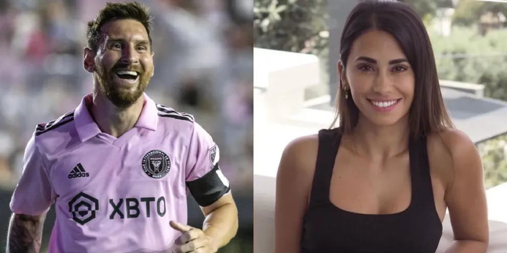 La efusiva reacción de Antonela Roccuzzo al gol de Lionel Messi que se robó todas las miradas 