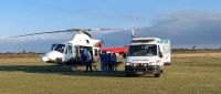 Operativo de Rescate: trasladaron en helicóptero a un niño enfermo de Campo Quijano