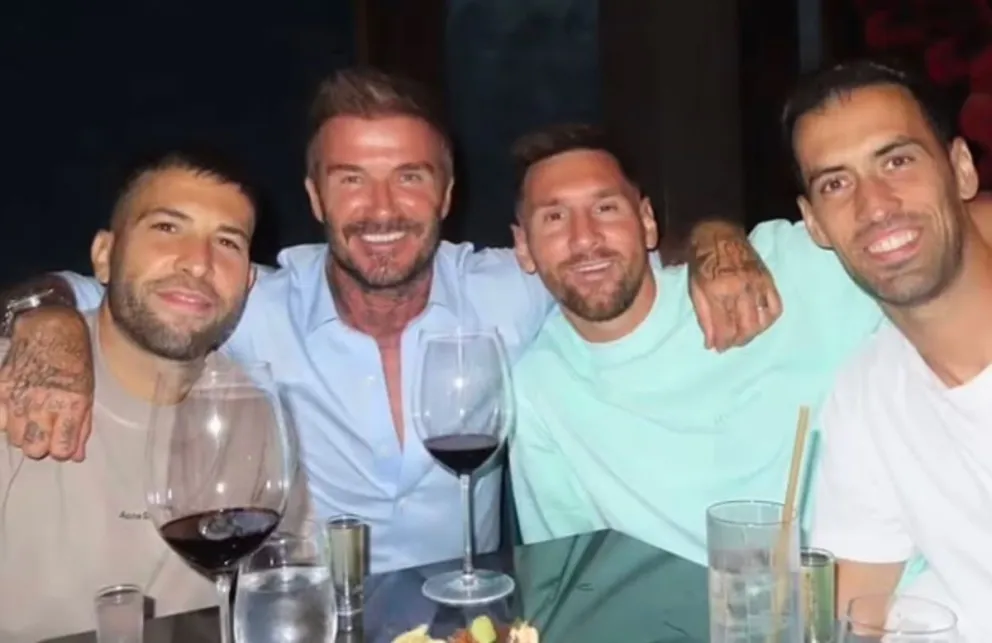 La violenta pelea que se desató en la última salida de Messi y los Beckham: las fuertes imágenes 