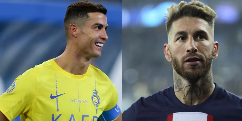 Insólito cruce: Cristiano Ronaldo se burla delante de todos de este gran logro de Sergio Ramos 