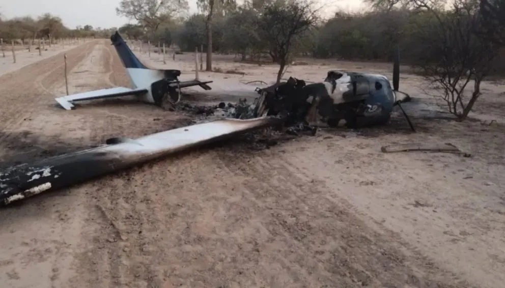 Avioneta narco incendiada en Santa Victoria Este: confirman que fue quemada intencionalmente