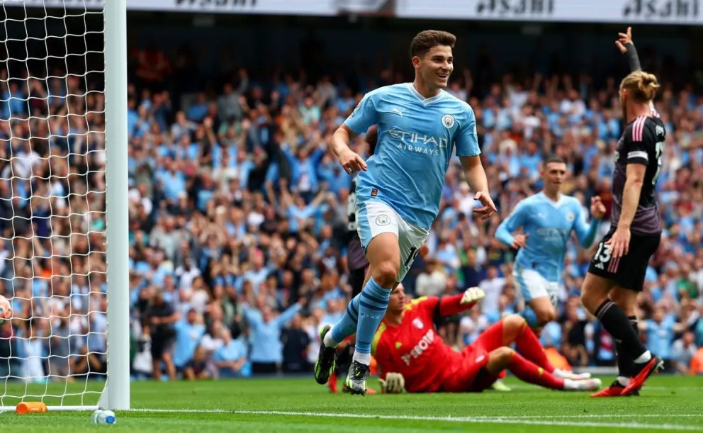 Con asistencia de Haaland, así fue el golazo que marcó Julián Álvarez para el Manchester City