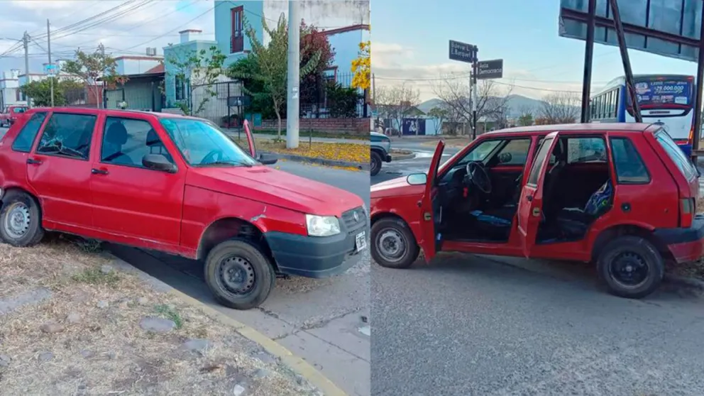 Una niña resultó herida tras un fuerte choque en el barrio El Huaico