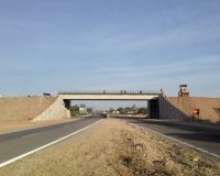 Se retomaron los trabajos de construcción del puente de egreso en Hipólito Yrigoyen