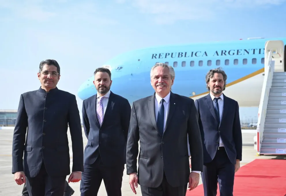 Alberto Fernández llegó a Nueva Delhi para ser parte de la Cumbre del G20