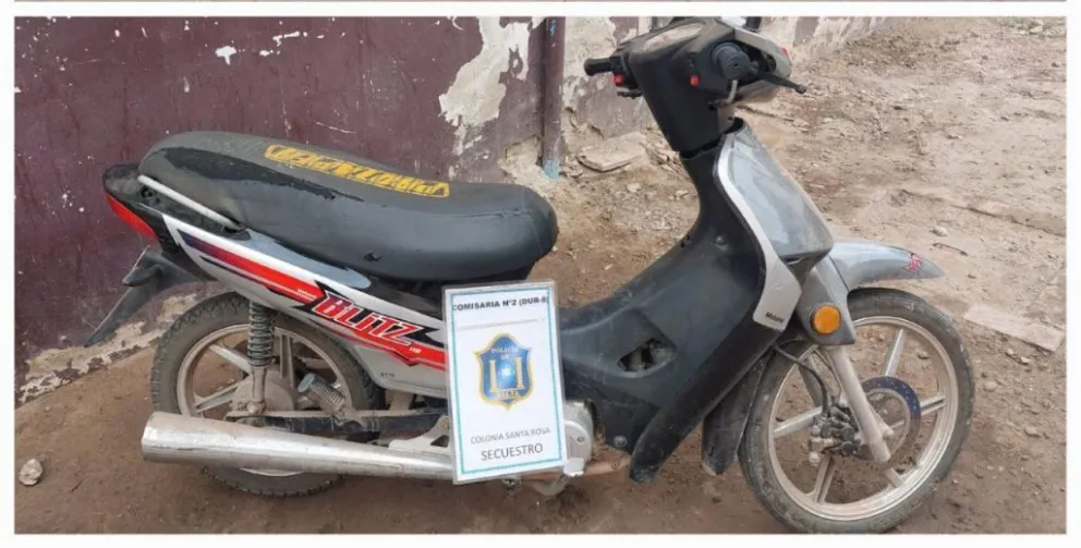 Robaron una moto con una pistola casera en Colonia Santa Rosa