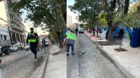 En vísperas a la Procesión del Milagro, se habilitó otro sector de la Plaza 9 de Julio a puro cemento y sin baldosas 