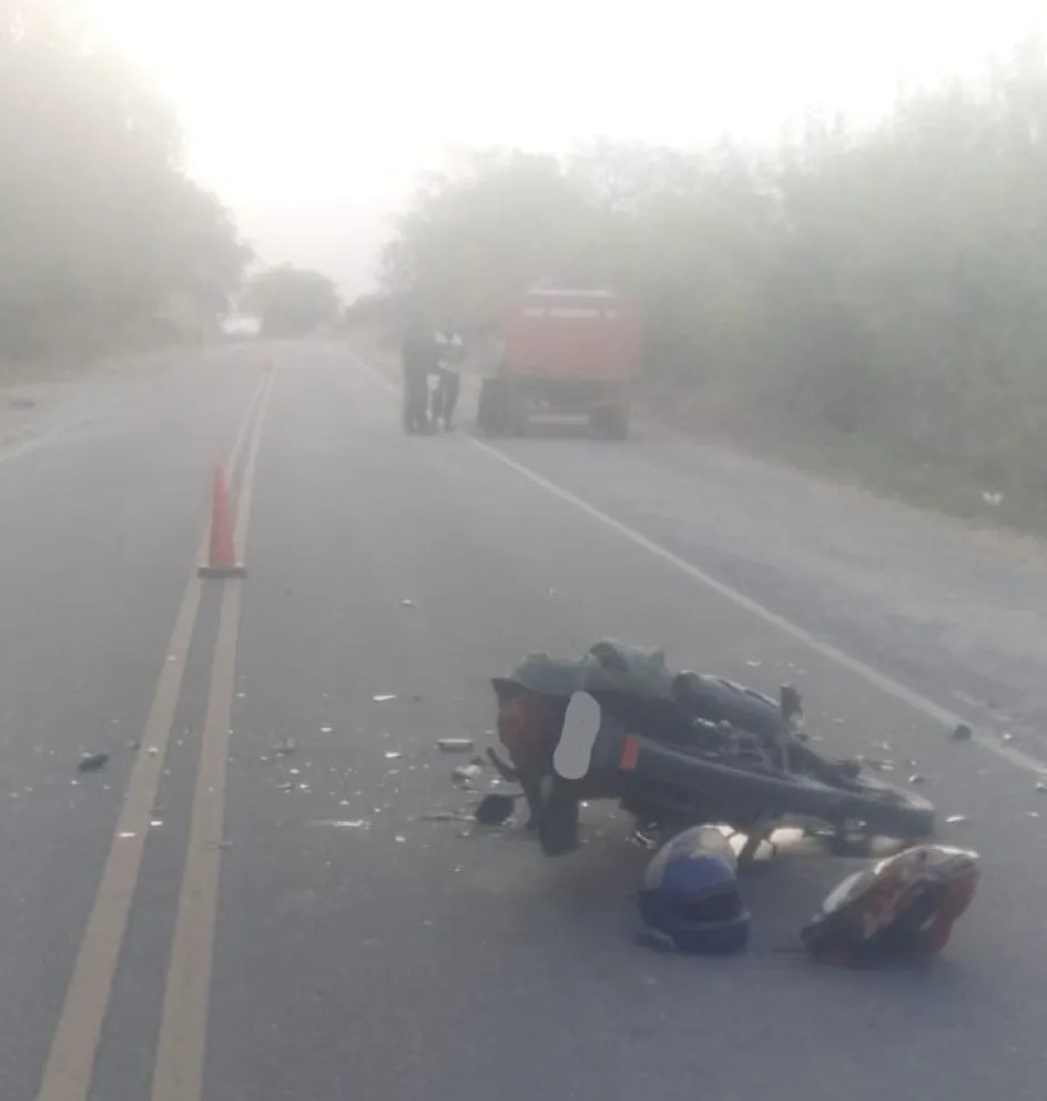 Fatídico accidente se cobra la vida de un motociclista al chocar con un tractor
