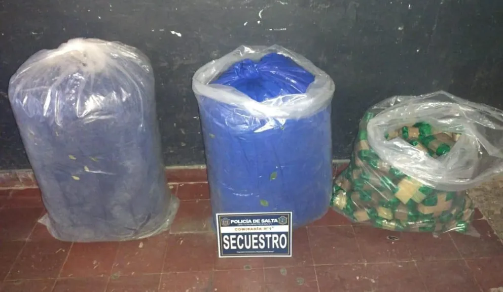 En medio de un patrullaje preventivo secuestraron más de 60kg de hojas de coca