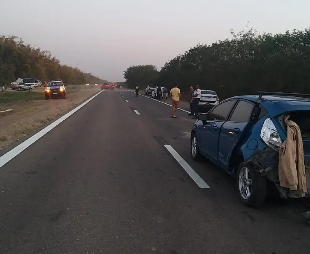 Dos heridos tras terrible choque múltiple en la Ruta 50