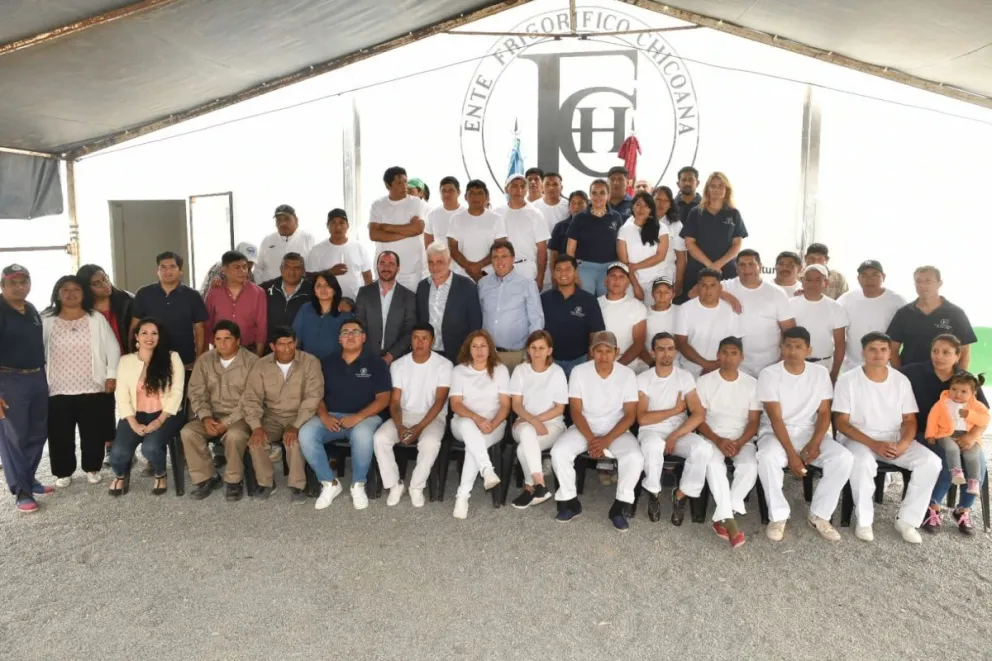 Pablo Outes estuvo presente en la inauguración de la fábrica de grasa comestible de Chicoana