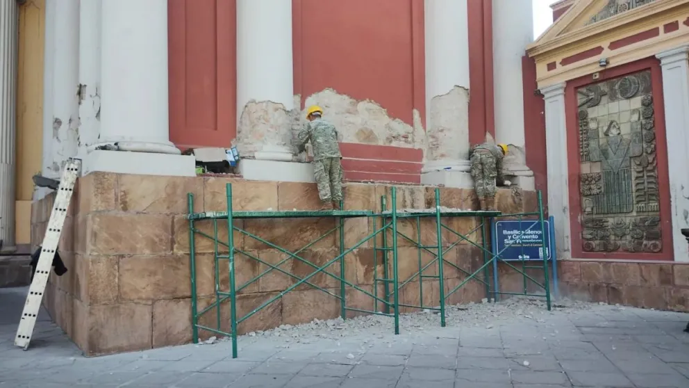 Tras más de una década, iniciaron refacciones en la Iglesia San Francisco
