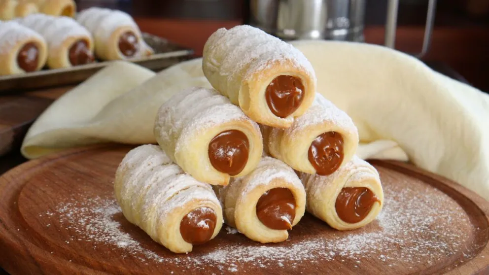 Exquisita receta económica de cañoncitos de dulce de leche: sin harina ni azucar y en 10 minutos