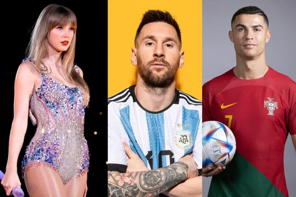 Por primera vez en la historia: Lionel Messi y Cristiano Ronaldo son derrotados por Taylor Swift