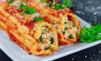 Canelones gratinados sin harina: una riquísima receta para hacer en minutos