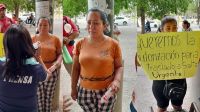 Mujer se encadenó en el hospital de Orán: pide urgente traslado de su padre a Salta