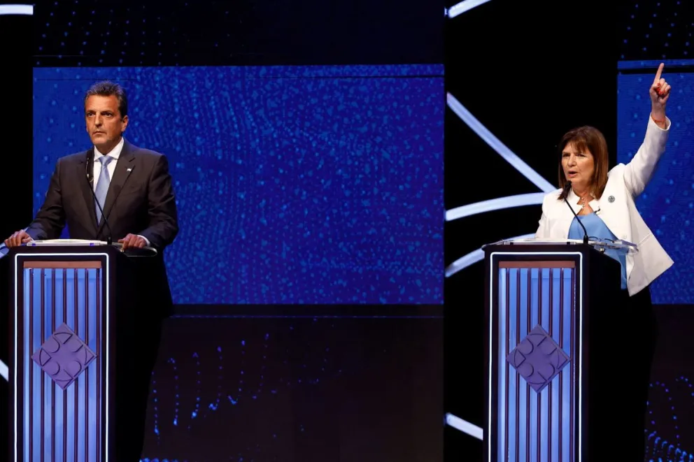 Debate Presidencial| Sergio Massa y Patricia Bullrich cargaron contra la dolarización de Milei     