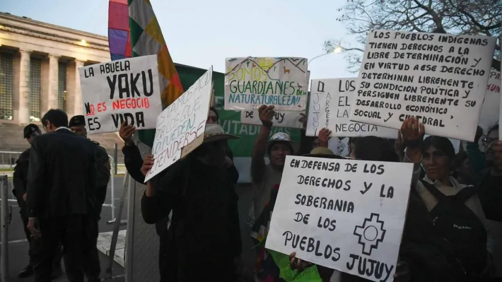 Debate Presidencial 2023| pueblos originarios e hipotecados UVA se manifestaron en la previa