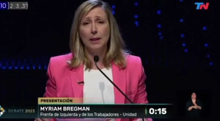 Debate presidencial 2023| Myriam Bregman a Patricia Bullrich ...