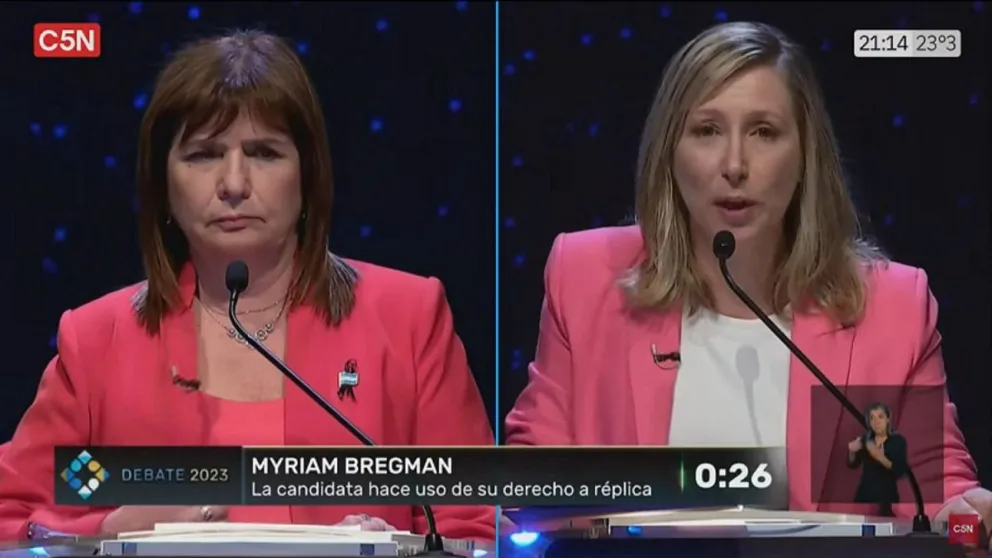 Debate Presidencial 2023| Myriam Bregman chicaneó a Bullrich: "¿Quiere bajar la edad de imputabilidad hasta el jardín de infantes?"